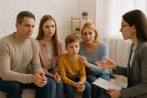Comunicación saludable en familia tras recibir terapia psicológica