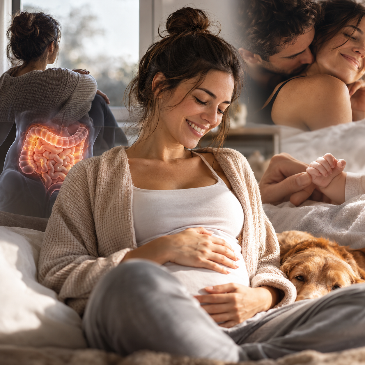 mujer embarazada con enfermedad eii intestinal